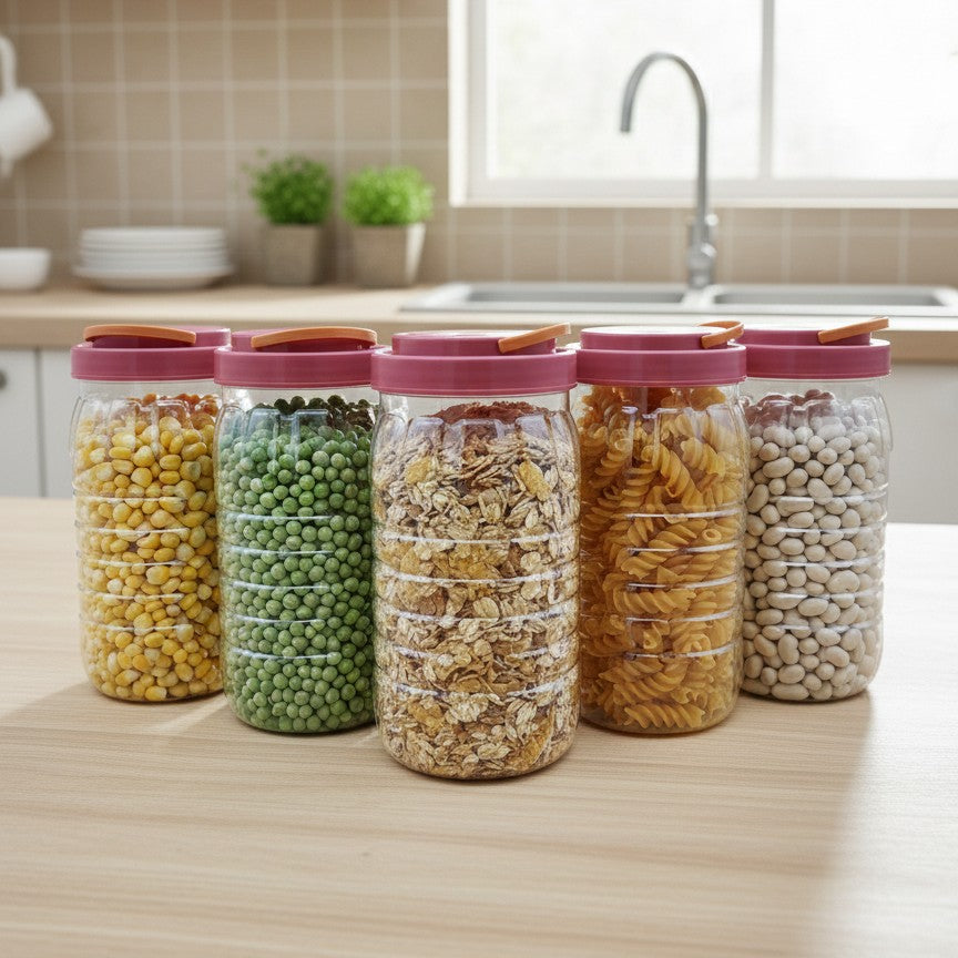 Słoiki z rączka 3l. MEGA zestaw 5szt.Topowy produkt do domu