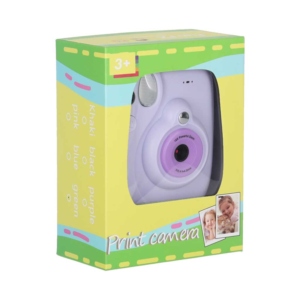 Instantné digitálne fotoaparáty s 16 náplňami, fixky, fialové