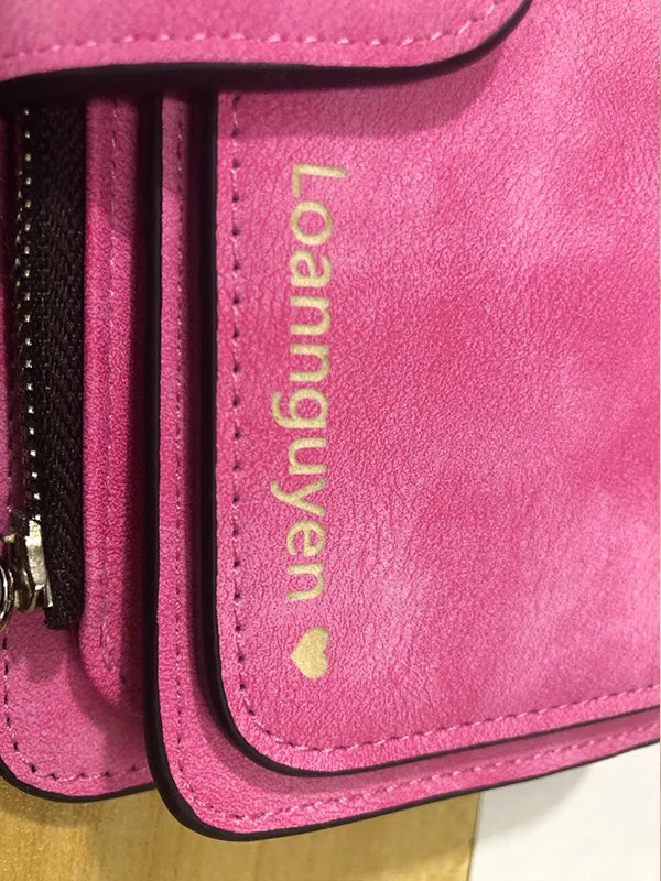 Portfel damski modny długie skórzany na karty, najwyższej jakości