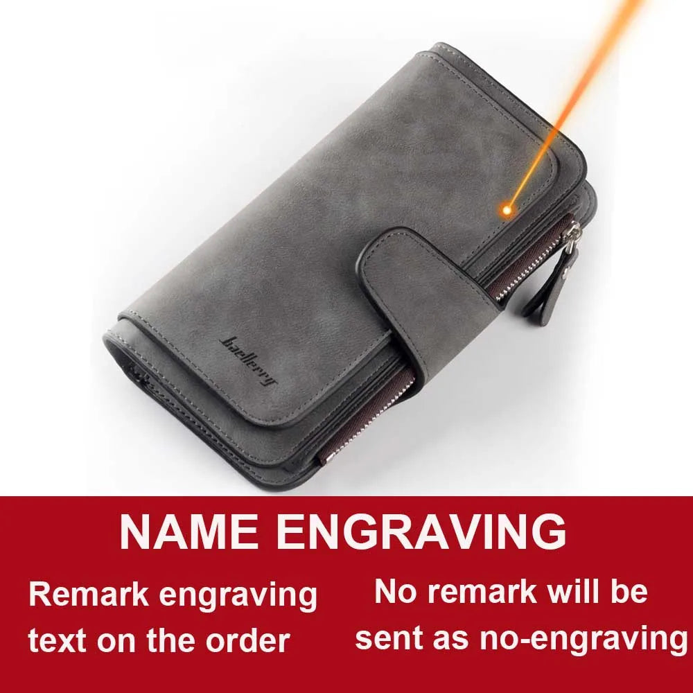 Portfel damski modny długie skórzany na karty, najwyższej jakości