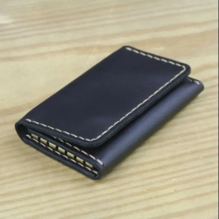 Wysokiej klasy ręcznie robiony męski portfel na klucze ze skóry