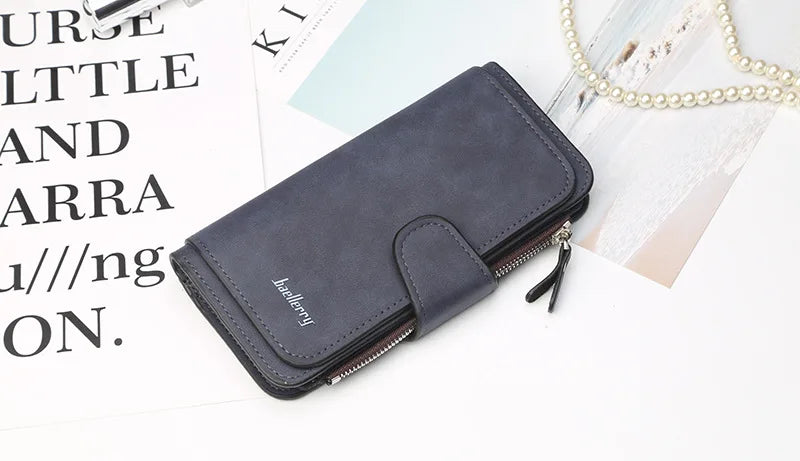 Portfel damski modny długie skórzany na karty, najwyższej jakości