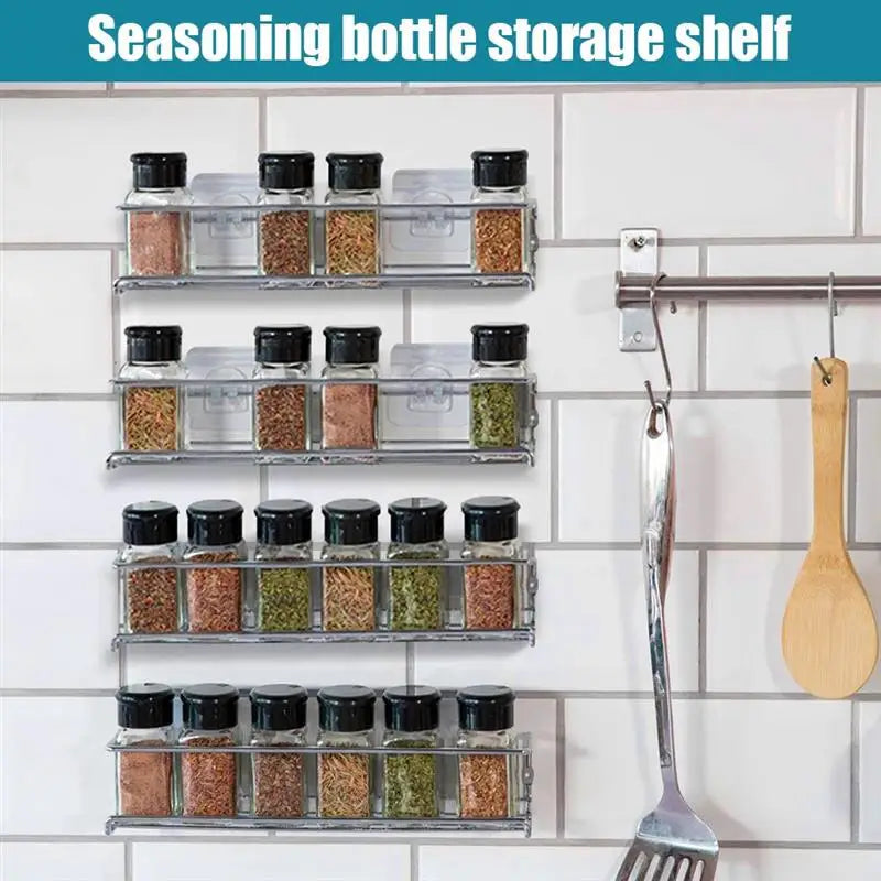 Organizer na przyprawy, półki ścienne do przechowywania.