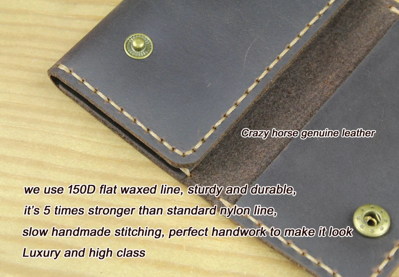 Wysokiej klasy ręcznie robiony męski portfel na klucze ze skóry