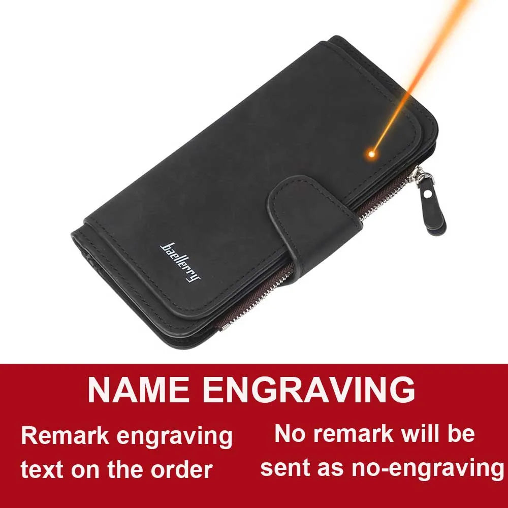 Portfel damski modny długie skórzany na karty, najwyższej jakości