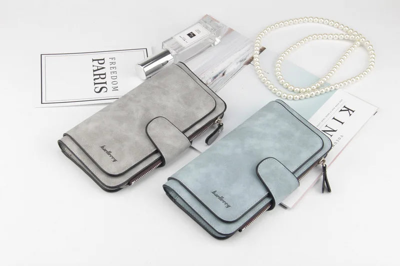 Portfel damski modny długie skórzany na karty, najwyższej jakości