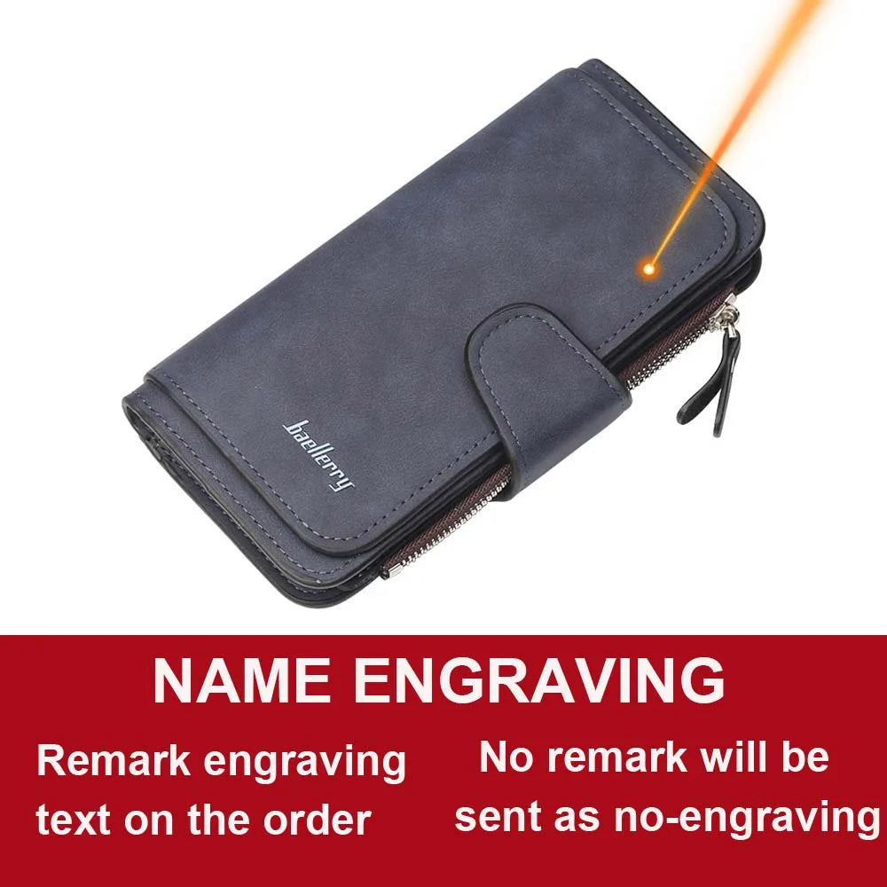 Portfel damski modny długie skórzany na karty, najwyższej jakości