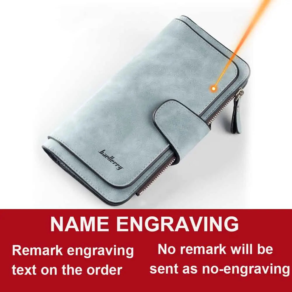 Portfel damski modny długie skórzany na karty, najwyższej jakości