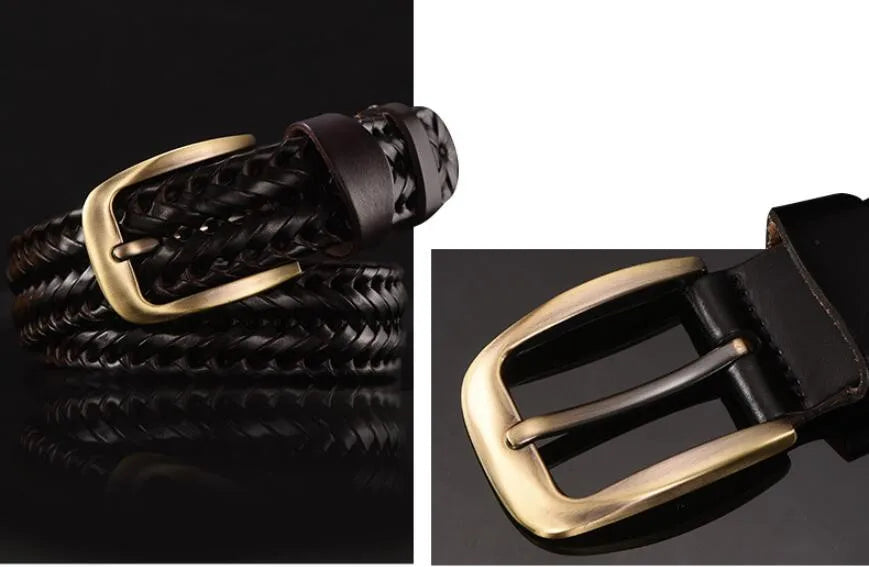 Damski i męski  pleciony pasek. Styl Elegant , różne kolory i odcienie.