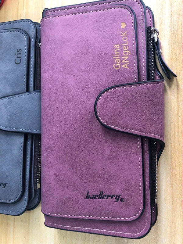 Portfel damski modny długie skórzany na karty, najwyższej jakości