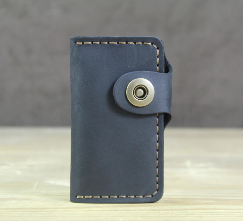 Wysokiej klasy ręcznie robiony męski portfel na klucze ze skóry