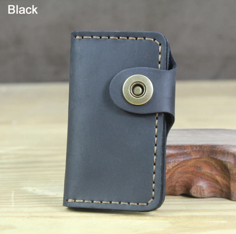 Wysokiej klasy ręcznie robiony męski portfel na klucze ze skóry