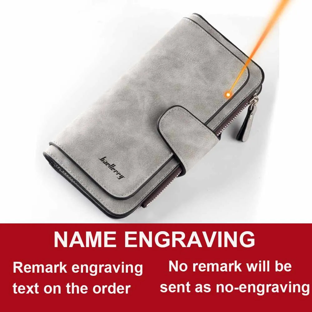 Portfel damski modny długie skórzany na karty, najwyższej jakości