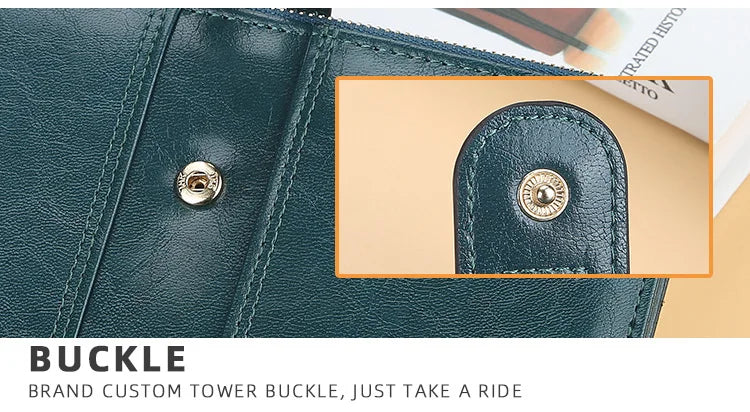 Długi portfel dla kobiet najwyższej jakości z zamkiem błyskawicznym.