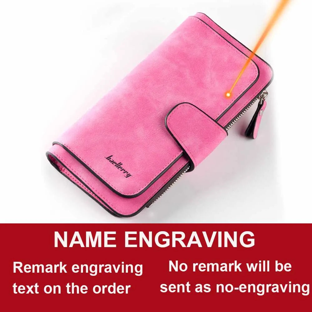 Portfel damski modny długie skórzany na karty, najwyższej jakości