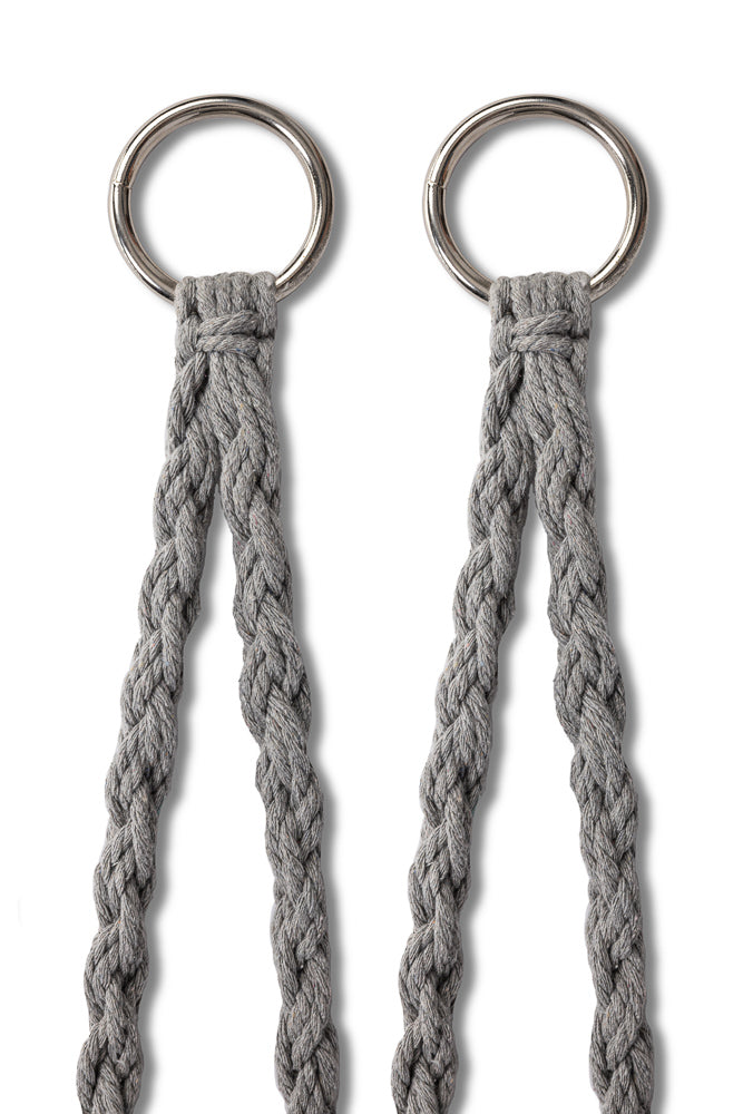 Huśtawka ogrodowa LUARO bocianie gniazdo z poduszką XXL szare 80cm 150kg