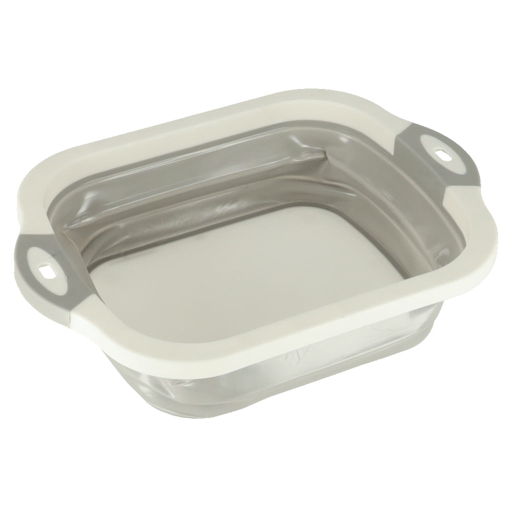 MISKA SKŁADANA SILIKONOWA Z ODPŁYWEM 5,5L - DESKA DO KROJENIA I OCIEKACZ 4W1