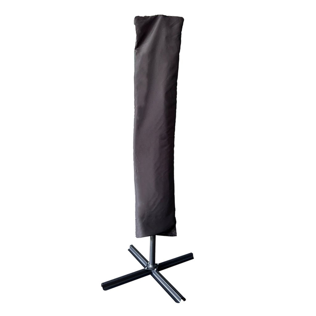 Parasol ogrodowy LUARO duży składany z wysięgnikiem 290cm czarny