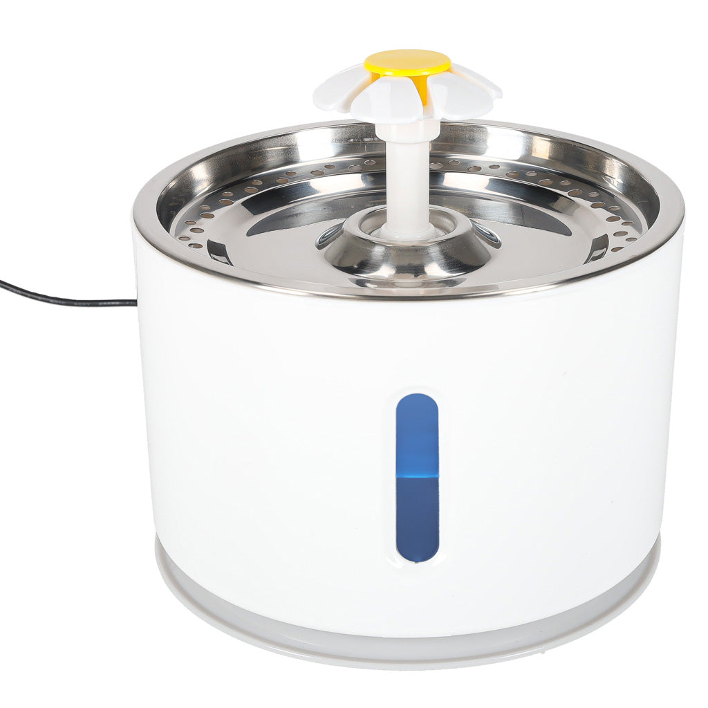 Fontánka na vodu pre psy, mačky a domáce zvieratá, automatická napájačka, LED, USB, 2,4 l, čistiaci filter