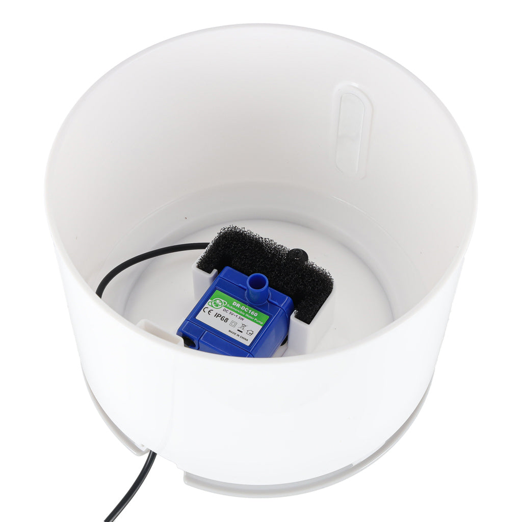 Fontánka na vodu pre psy, mačky a domáce zvieratá, automatická napájačka, LED, USB, 2,4 l, čistiaci filter