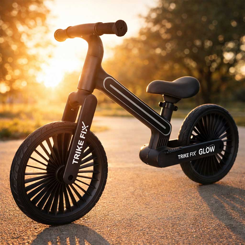 Rowerek biegowy Trike Fix Glow LED czarny , różowy , zielony