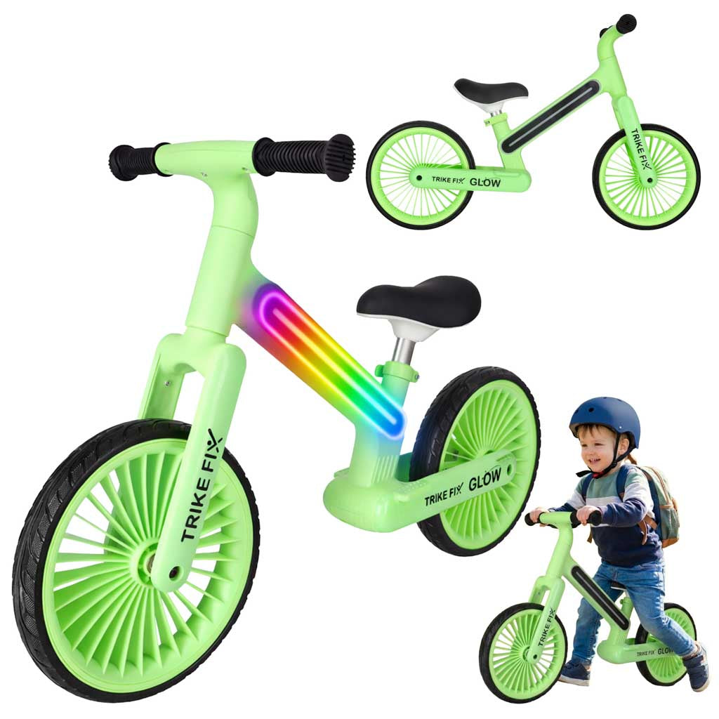 Rowerek biegowy Trike Fix Glow LED czarny , różowy , zielony