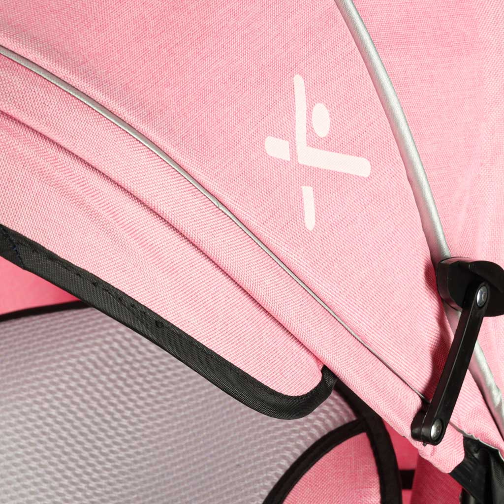 Rowerek trójkołowy trike fix v3 rower spacerówka 3w1 obracany 360 wolne koło różowy