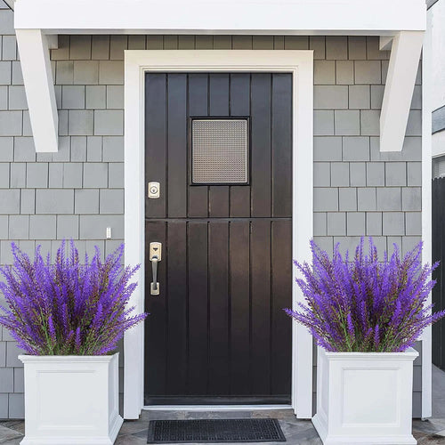 12 sztuk sztucznych kwiatów lawendy – realistyczne kwiaty z tworzywa sztucznego do domu, ogrodu.