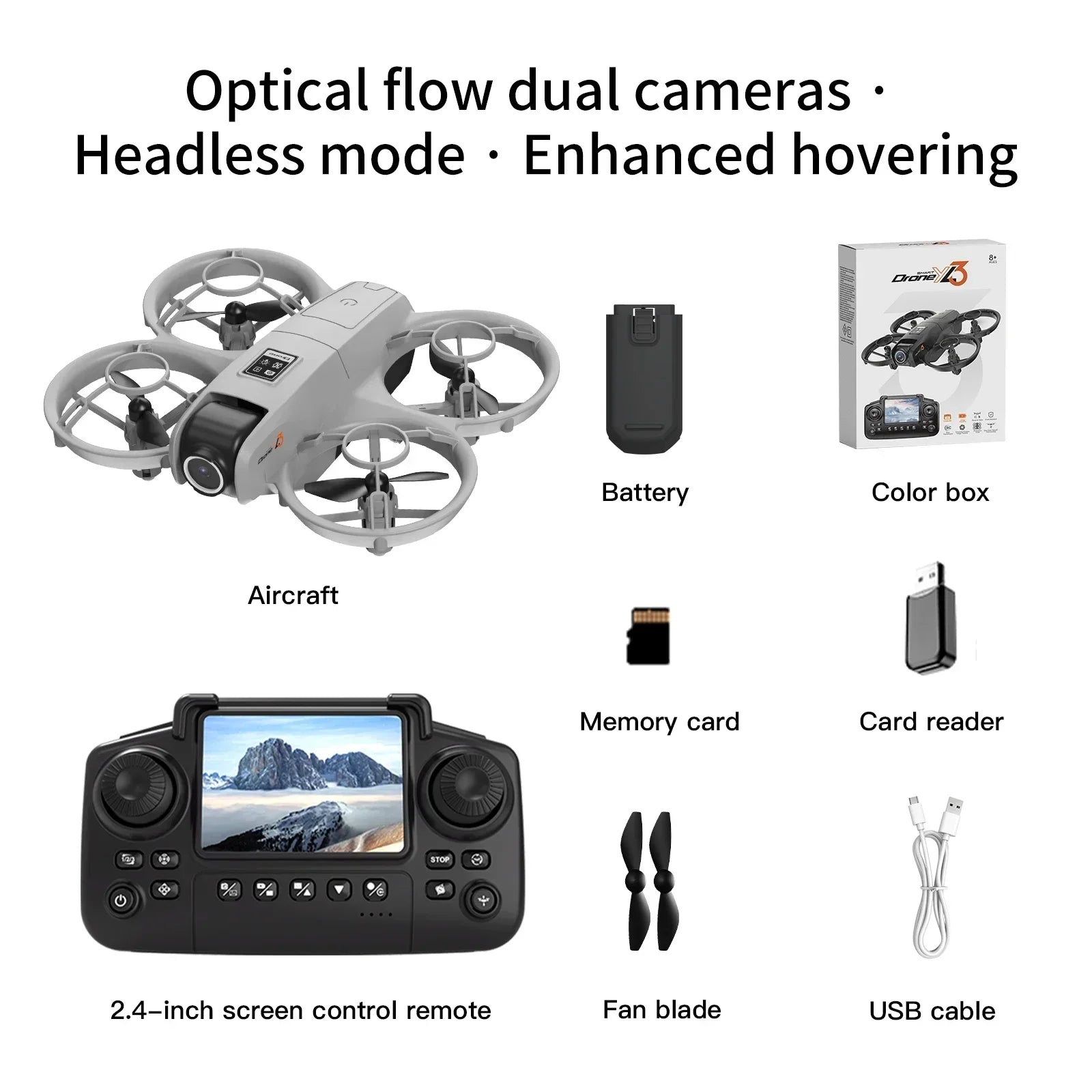 Lenovo YL3 HD Dron z podwójną kamerą do fotografii lotniczej 5G WIFI Silnik bezszczotkowy Zdalne sterowanie Optyczny przepływ Hover UAV Zabawka