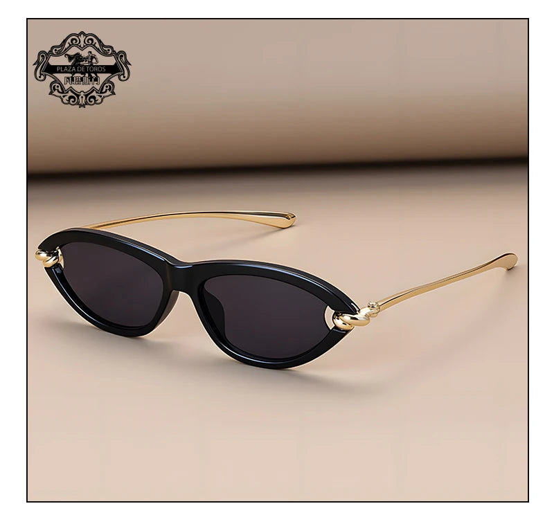 Modne luksusowe damskie okulary cat eye  UV400.