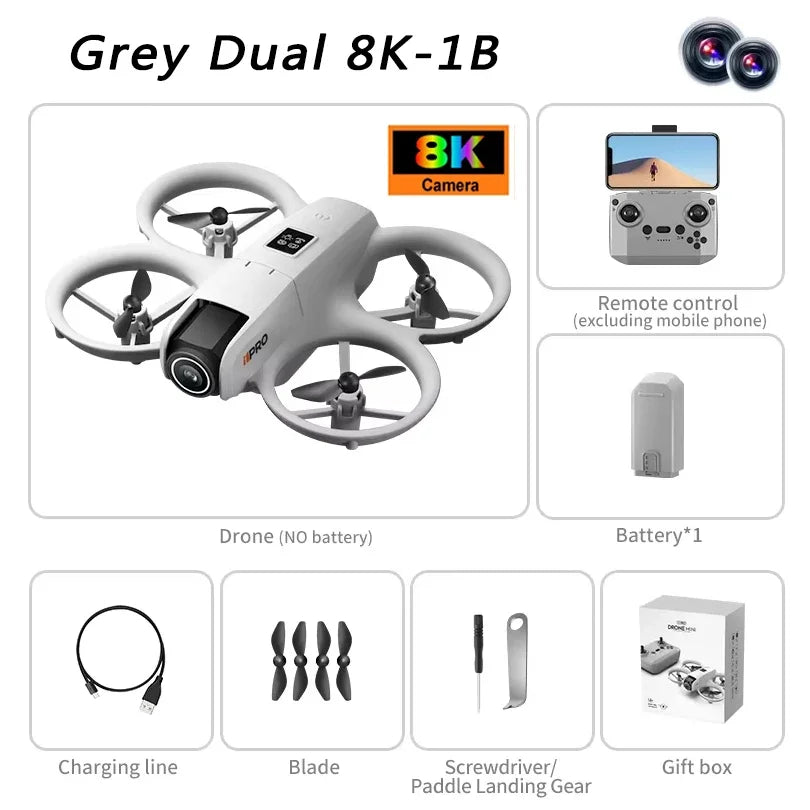 I1pro Drone Profesjonalna kamera 8k Drone 5g Wifi Fpv Uav z ekranem Pilot zdalnego sterowania Rc Dron Unikanie Quadcopter powietrzny