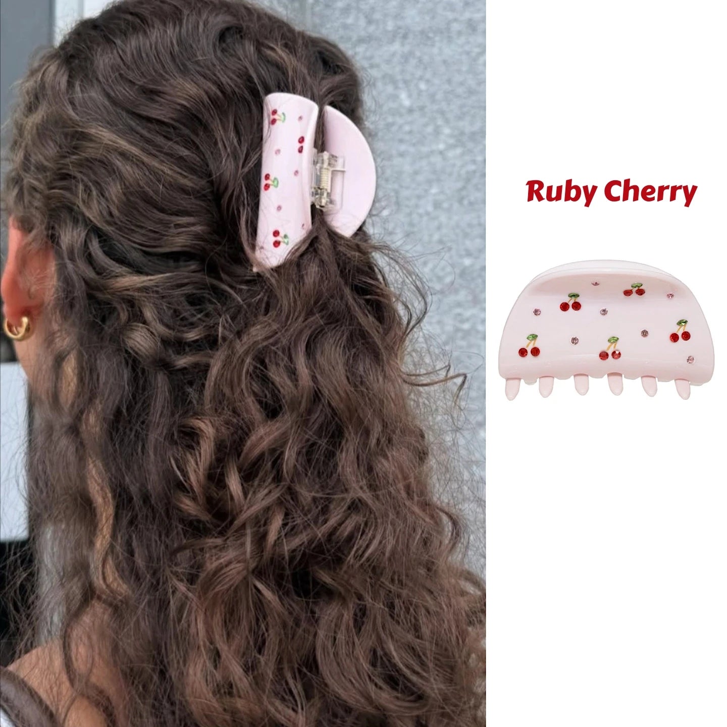 Spinki do włosów z wiśniami dla kobiet i dziewcząt.Różne modele