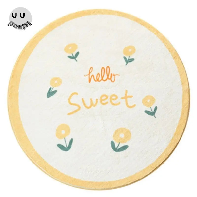 Okrągły puszysty dywan do zabawy dla dzieci z alfabetem, miękkie do sypialni dla dzieci .