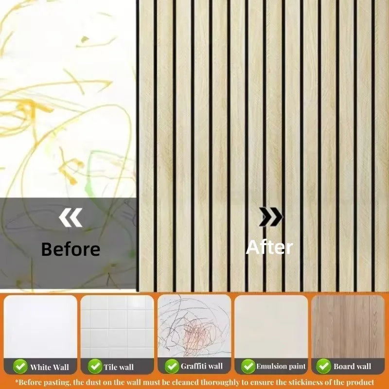 Samolepiaca tapeta s dreveným vzorom 10M/5M/3M do spálne, obývačky, interiéru