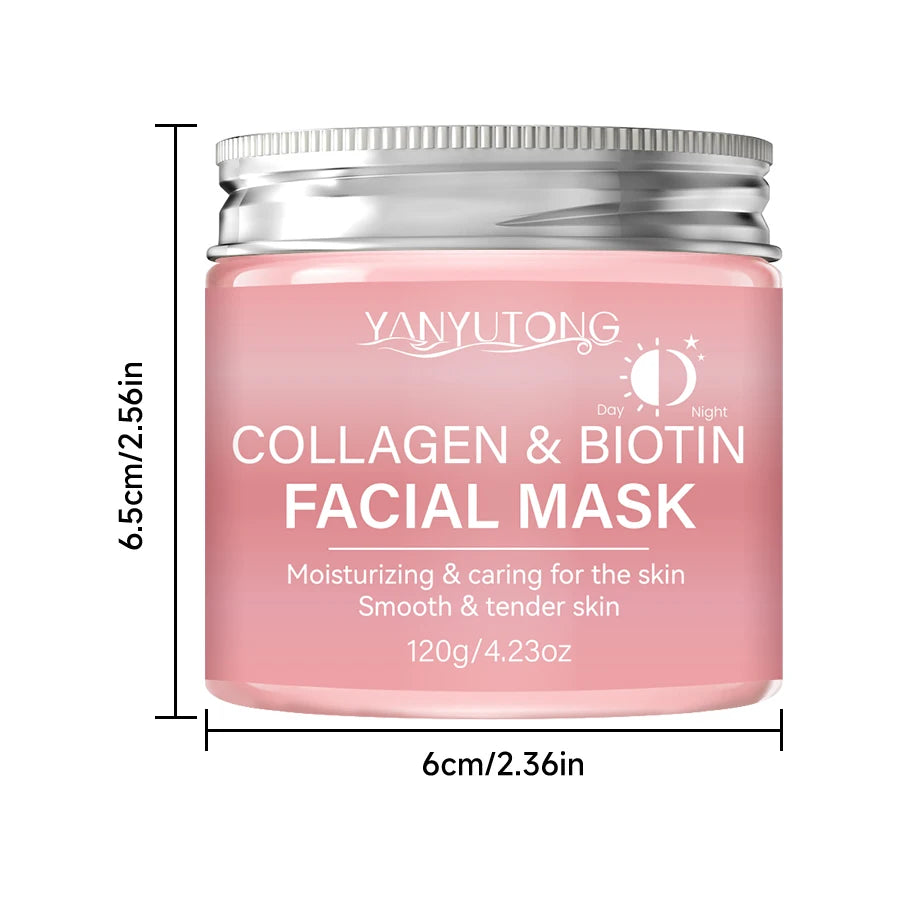 Maska kolagenowa do peelingu,biotyna-kolagen na dzień i na noc.