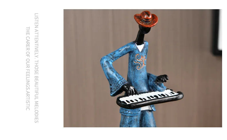 Kreatívna dekorácia kapely. Model hudobného nástroja.