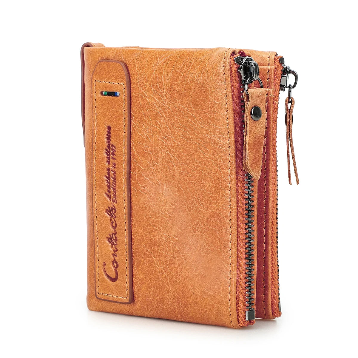 Portfel CONTACT'S. Prawdziwa skóra, z miejscem na karty.