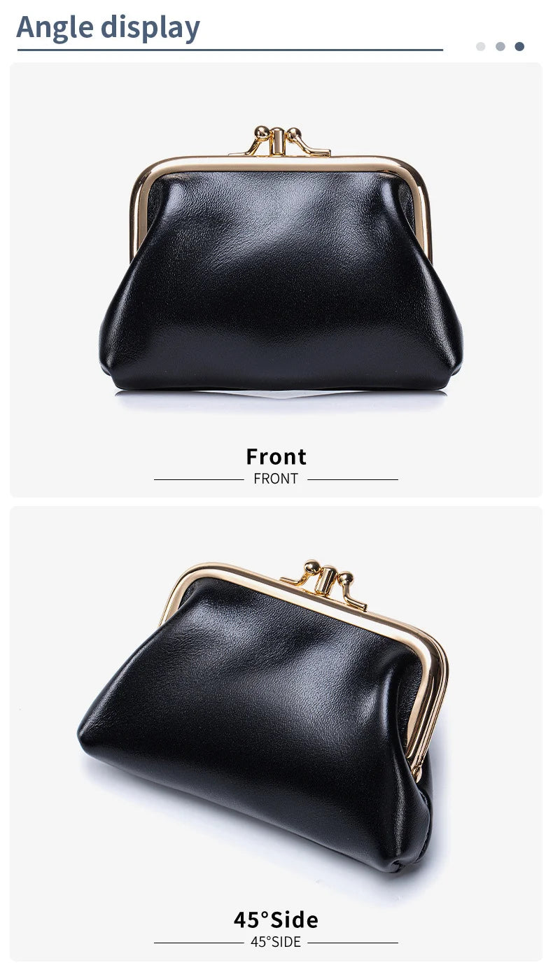 Portmonetka dla kobiety ze skóry w stylu retro ,monety, karty, klucze