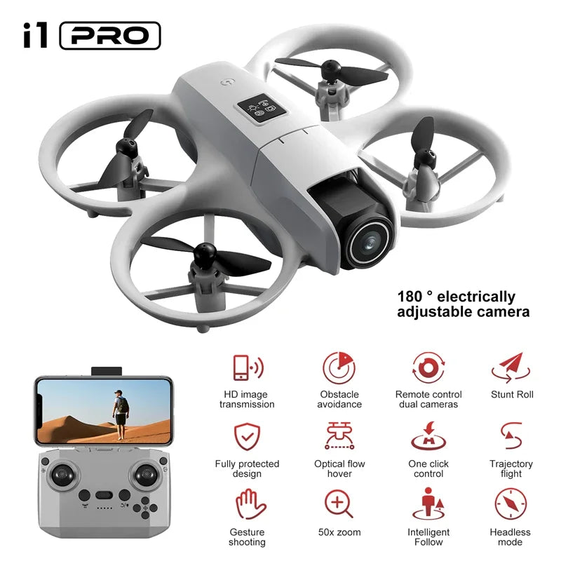 I1pro Drone Profesjonalna kamera 8k Drone 5g Wifi Fpv Uav z ekranem Pilot zdalnego sterowania Rc Dron Unikanie Quadcopter powietrzny