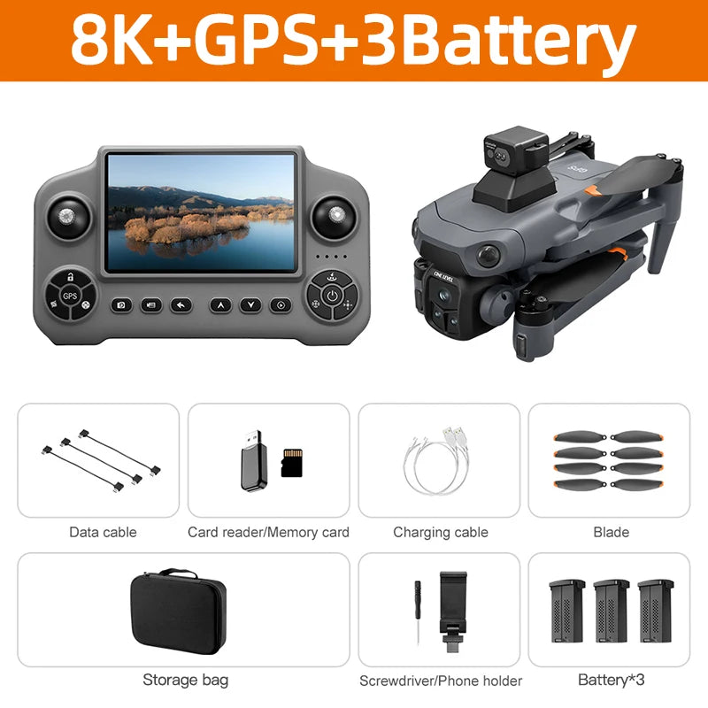 Xiaomi Mijia V918 3S Dron GPS 8K Profesjonalna kamera lotnicza FPV RC Składany.