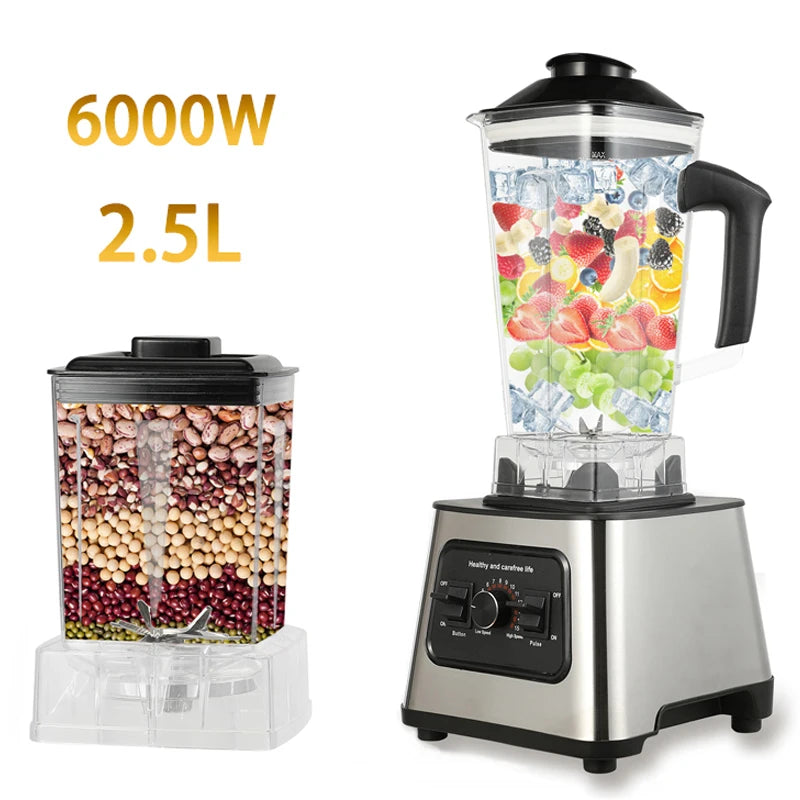 Mocny blender o mocy 6000 W, sokowirówka, urządzenie do koktajli