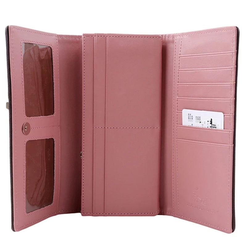 Wielofunkcyjny portfel damski z etui na karty, dodatek dla kobiet