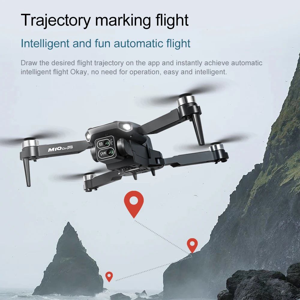 Dla Xiaomi M10 Rc 4K Drone 8K Profesjonalna podwójna kamera HD z ekranem FPV WIFI Bezszczotkowy silnik Quadcopter z funkcją omijania przeszkód Zabawki