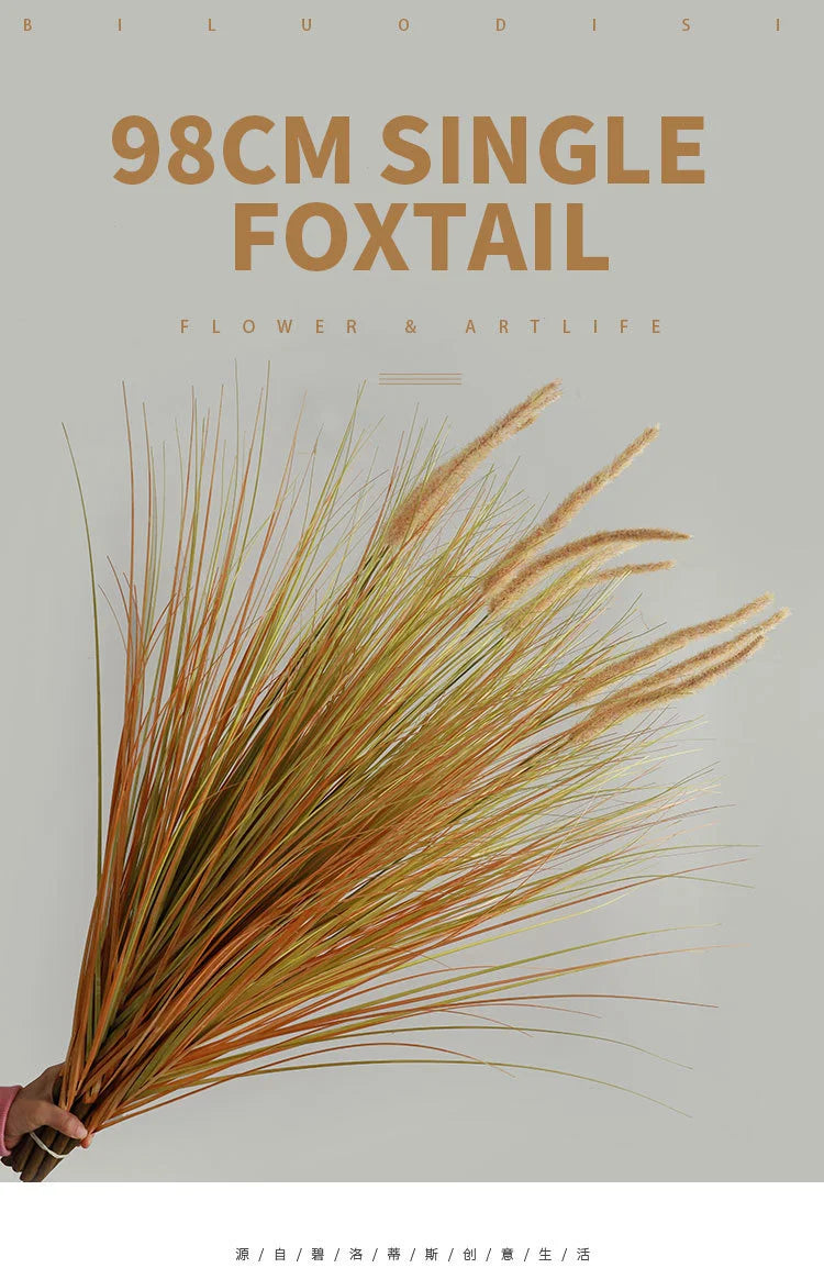 Nowe sztuczne rośliny 98 cm, 2 sztuki, zielona trawa