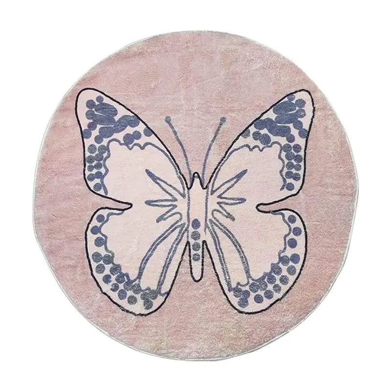 Okrągły puszysty dywan do zabawy dla dzieci z alfabetem, miękkie do sypialni dla dzieci .