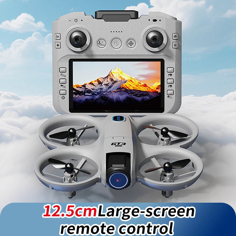 GT3 Max Mini Drone 8K Profesjonalny podwójny aparat Tryb bezgłowicowy Unikanie przeszkód WiFi FPV Dron 360° Flip Quadcopter Zabawki dla dzieci