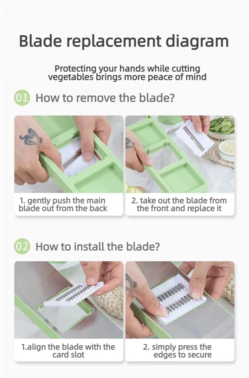 Ręczna tarka wielofunkcyjna do warzyw, krajalnica do ziemniaków