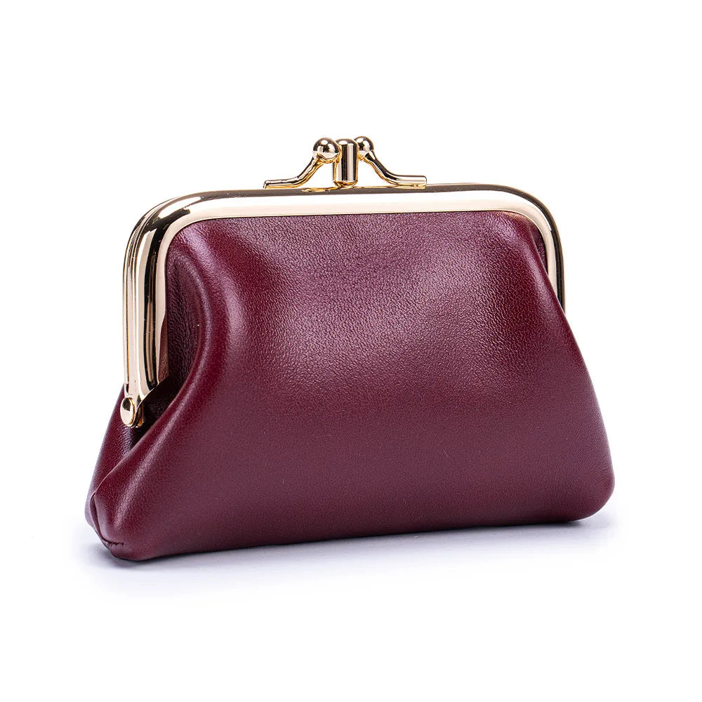 Portmonetka dla kobiety ze skóry w stylu retro ,monety, karty, klucze