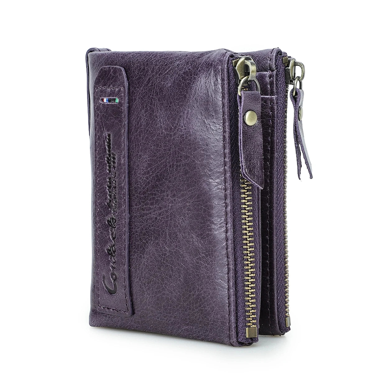 Portfel CONTACT'S. Prawdziwa skóra, z miejscem na karty.