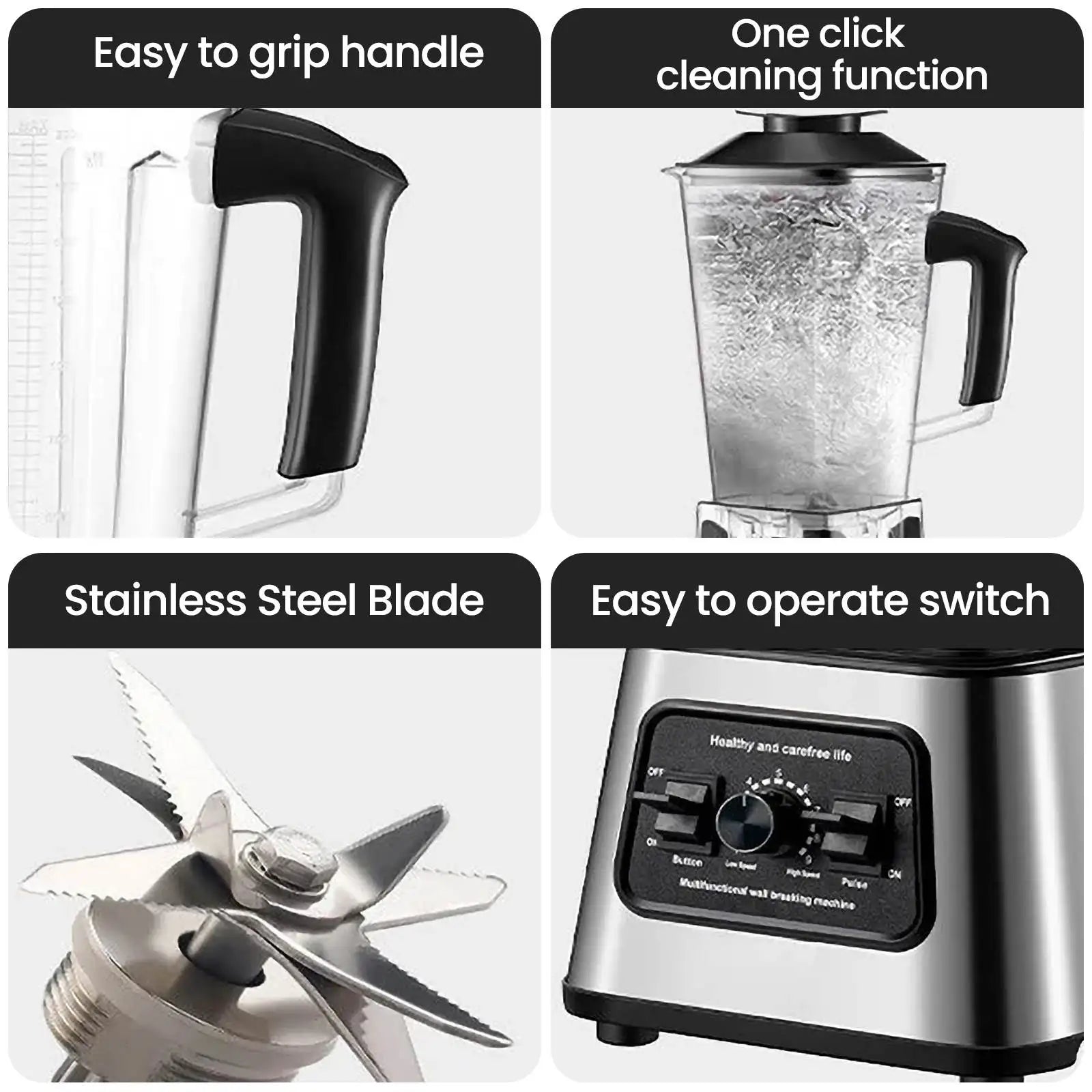 Mocny blender o mocy 6000 W, sokowirówka, urządzenie do koktajli